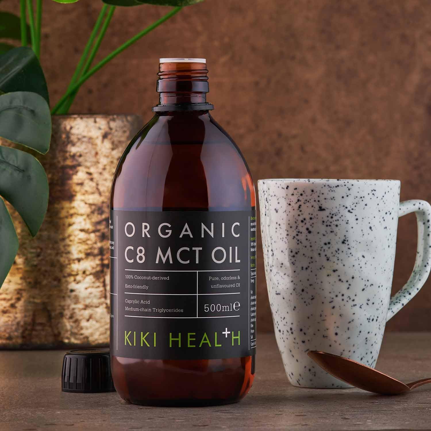 KIKI Health - Organic C8 MCT Oil - 100% Pure, Non-GMO, Cold-Pressed - Boosts Ketones & Metabolism - Supports Ketosis, Energy, Mental Clarity & Focus - Unflavoured & Odorless - 500ml : Amazon.co.uk: Health & Personal Care