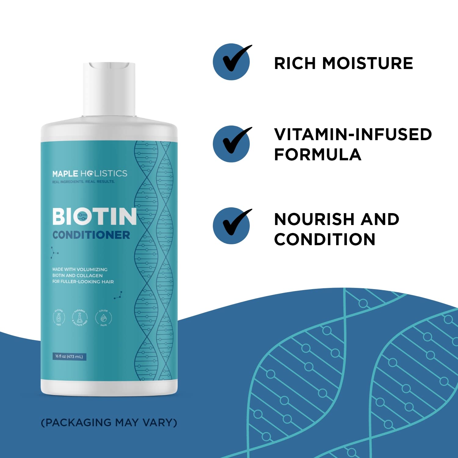 Advanced Biotin Shampoo And Conditioner Set - Paraben And Sulfate Free Shampoo And Conditioner For Dry Damaged Hair And Scalp Care - Volumizing Shampoo For Thinning Hair With Jojoba And Argan Oil