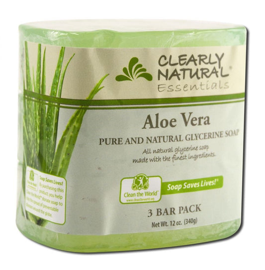 Clearly Natural Glycerine Soap Aloe Vera - 3 Bars : Bath Soaps : Beauty & Personal Care