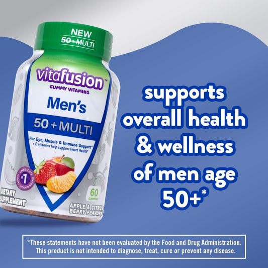 VITAFUSION Men's 50+ Multi Daily Support Supplement 60 Count