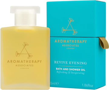 Aromatherapy Associates Bath And Shower Oil, Luxury Spa, Natural Bath, Bath Oil, Vegan, Cruelty Free, Environment Friendly (Revive Evening Bath And Shower Oil 55Ml)