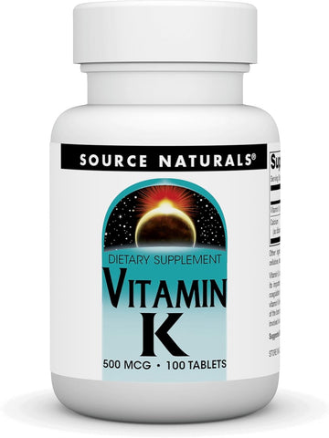 Source Naturals Vitamin K - 500 Mcg - 100 Tablets