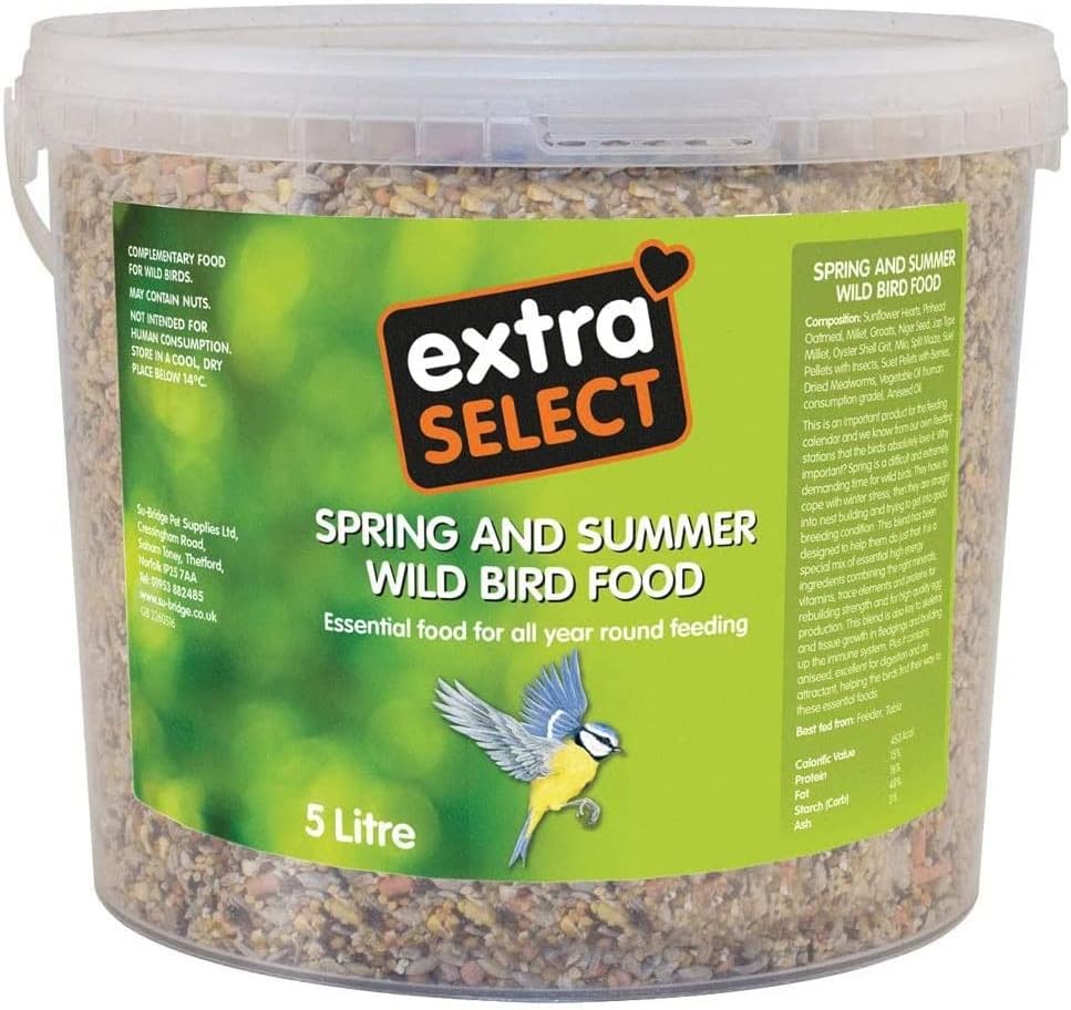 Extra Select Spring and Summer Mix Wild Bird Food Tub, 5 Litre?08SSB5