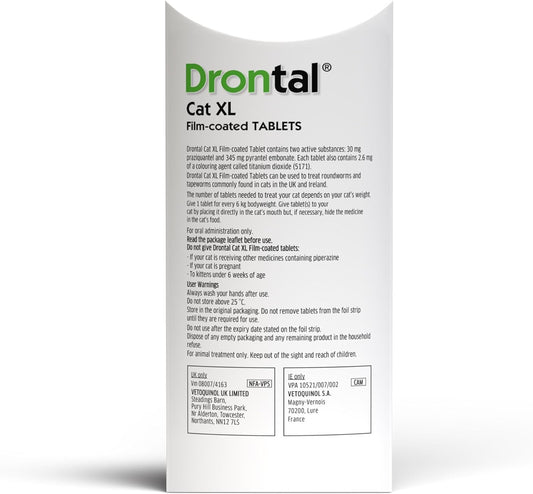 Drontal Wormer Xl Tablets For Large Cats (Over 4Kg) X 1 Tablet