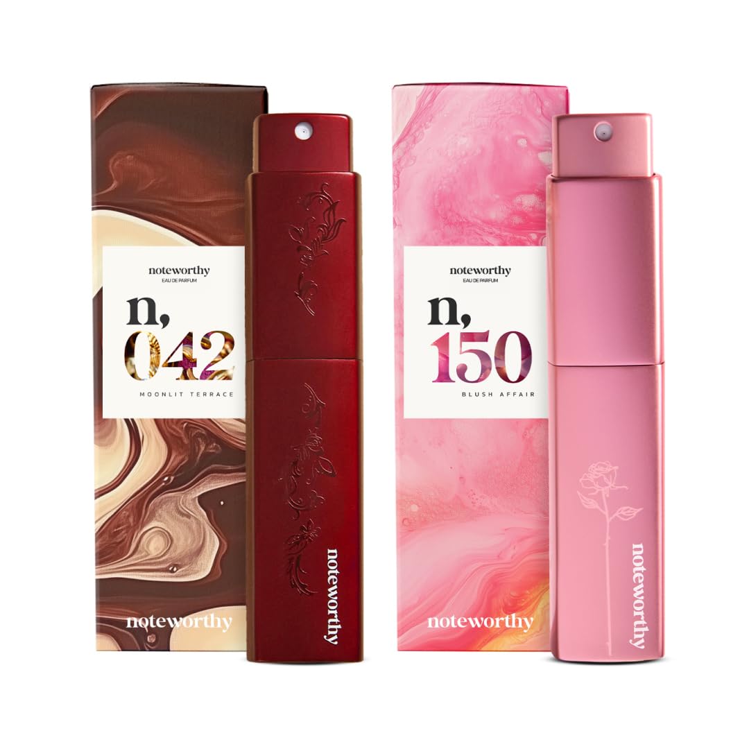 Noteworthy Sweet Delight Duo Travel Spray Bundle – Two-Piece Fragrance Set For Men & Women, Long-Lasting Perfume, Tsa-Approved, Perfect For Gift Giving (Sweet Delight Duo)