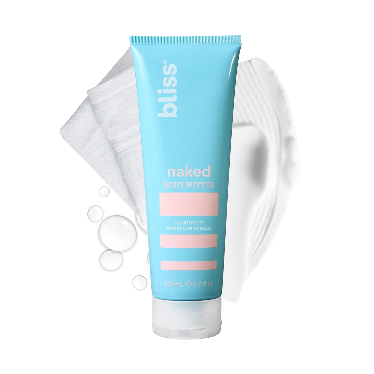 Bliss Body Butter Texture Takedown Skin Smoothing Lotion - Keratosis Pilaris Kp - 6.7 Fl Oz - For Rough, Bumpy Skin - 10% Aha + Squalane + Shea Butter - Clean - Vegan & Cruelty-Free