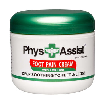 PhysAssist Soothing Foot Cream to Feet and Legs. 4 oz Jar