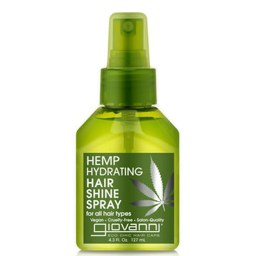 Giovanni Hemp Hydrating Hair Shine Spray, 4.3 Fl Oz - Contains Hemp Seed Oil, Aloe Vera, Frankincense, Helps Stimulate, Moisturize & Revitalize Damaged Hair, No Parabens, Sulfate Free