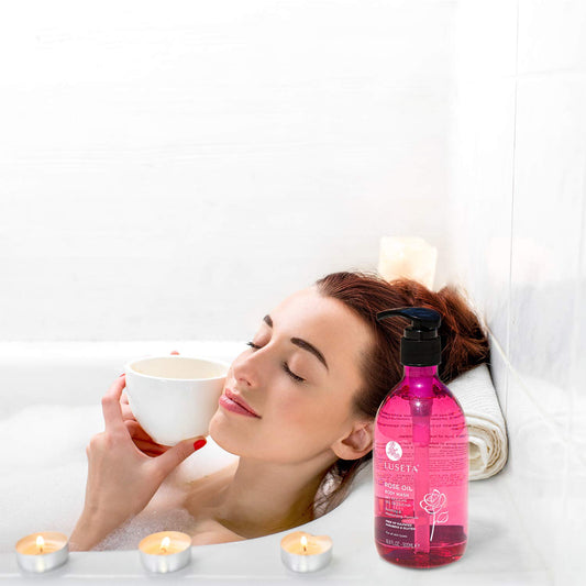 Luseta Lavender And Collagen Body Wash 33.8Oz, Lightly Scented Daily Moisturizing Body Cleanser To Soothe & Relax