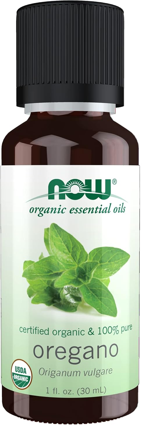 Now Essential Oils, Organic Oregano Oil, Comforting Aromatherapy Scent, Steam Distilled, 100% Pure, Vegan, Child Resistant Cap, 1-