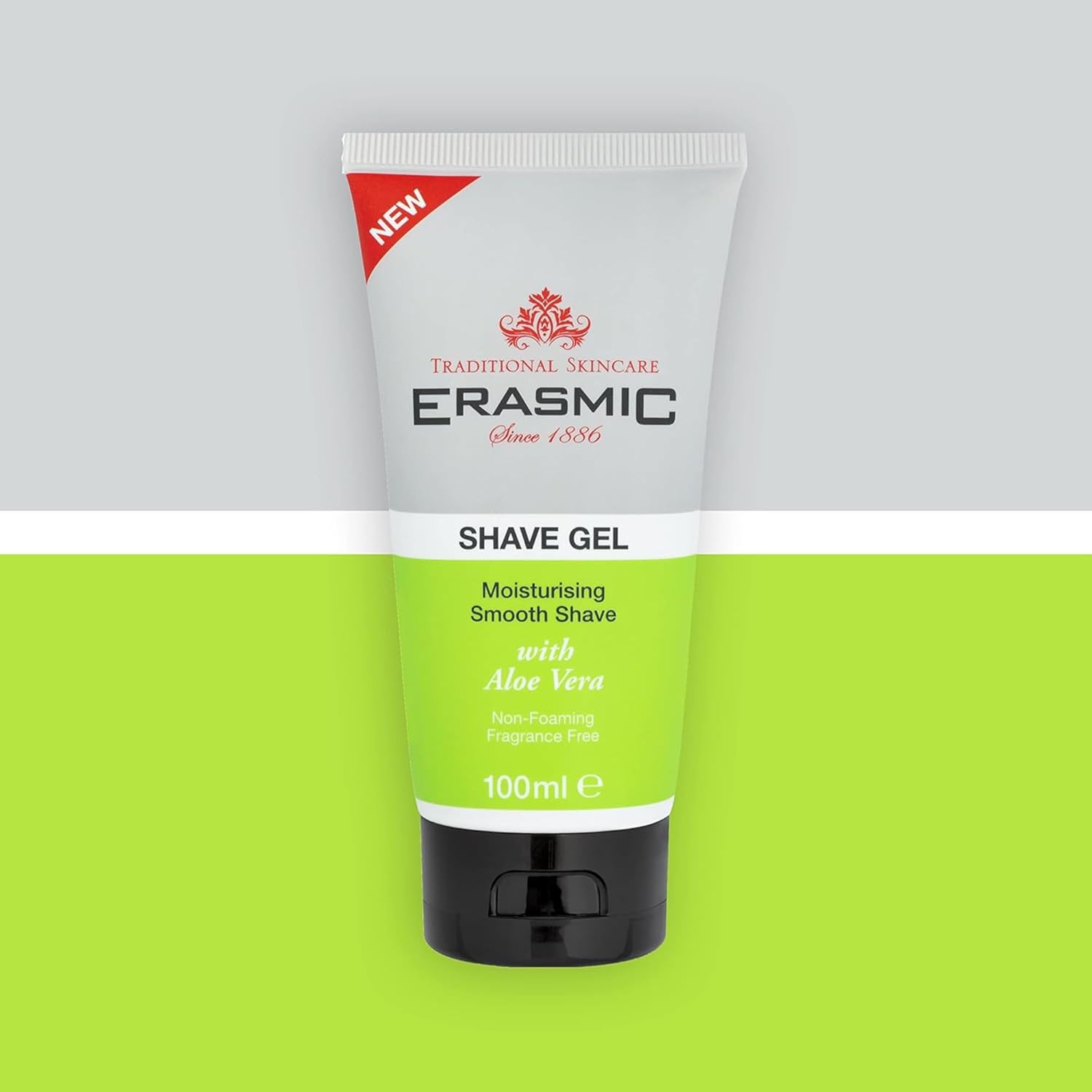 Erasmic Shave Gel For Men With Aloe Vera – Hydrating Shaving Gel For Sensitive Skin, Anti-Irritation Formula, Travel Size 100Ml, 2 Pack + Cheeroo Magnet