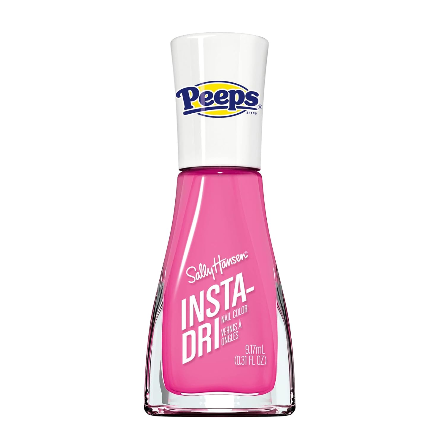 Sally Hansen Insta Dri Fast Dry Nail Polish, Peeps Pink, 0.31 Fl Oz