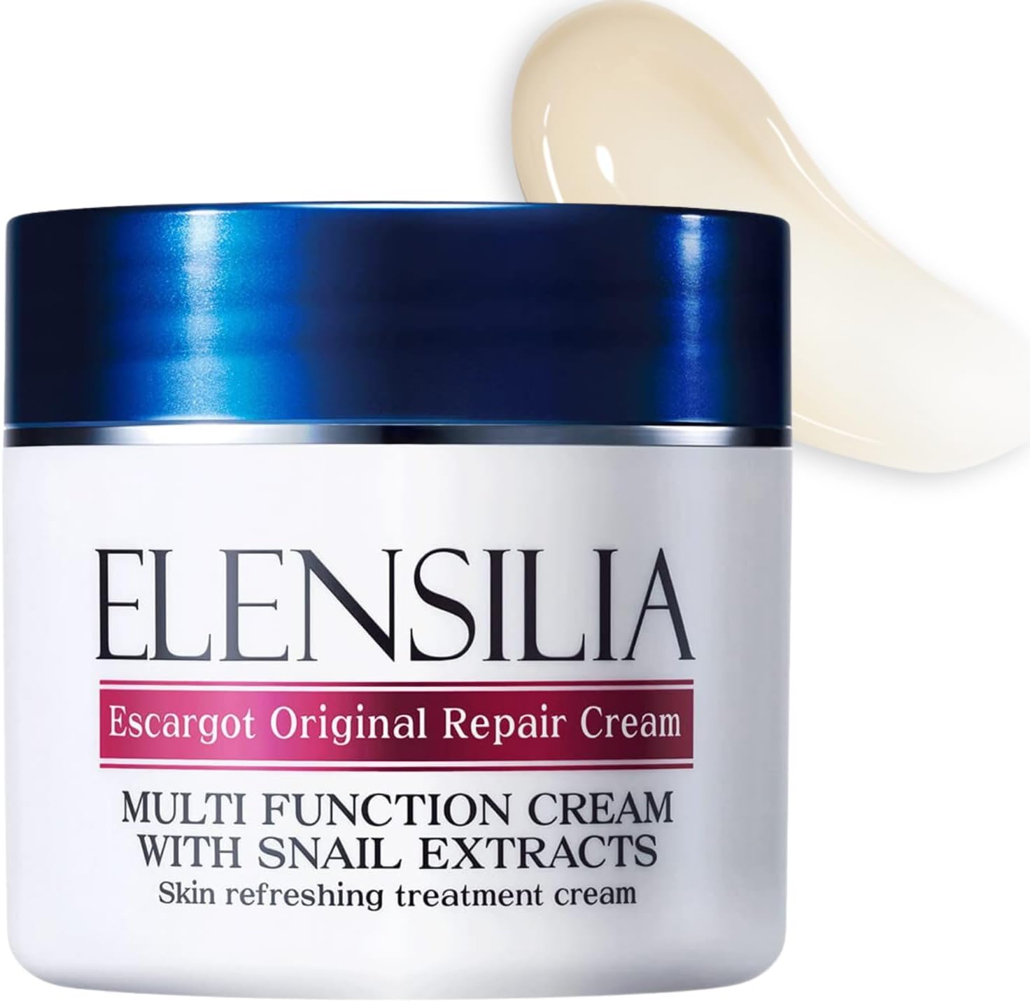 Original Escargot Facial Repair Cream 1.76 Oz - 80% French Mucin For Moisturizing - Bouncy Gel Texture - Long-Lasting Hydration, Wrinkle And Blemish Care - Korean Skincare