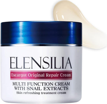 Original Escargot Facial Repair Cream 1.76 Oz - 80% French Mucin For Moisturizing - Bouncy Gel Texture - Long-Lasting Hydration, Wrinkle And Blemish Care - Korean Skincare