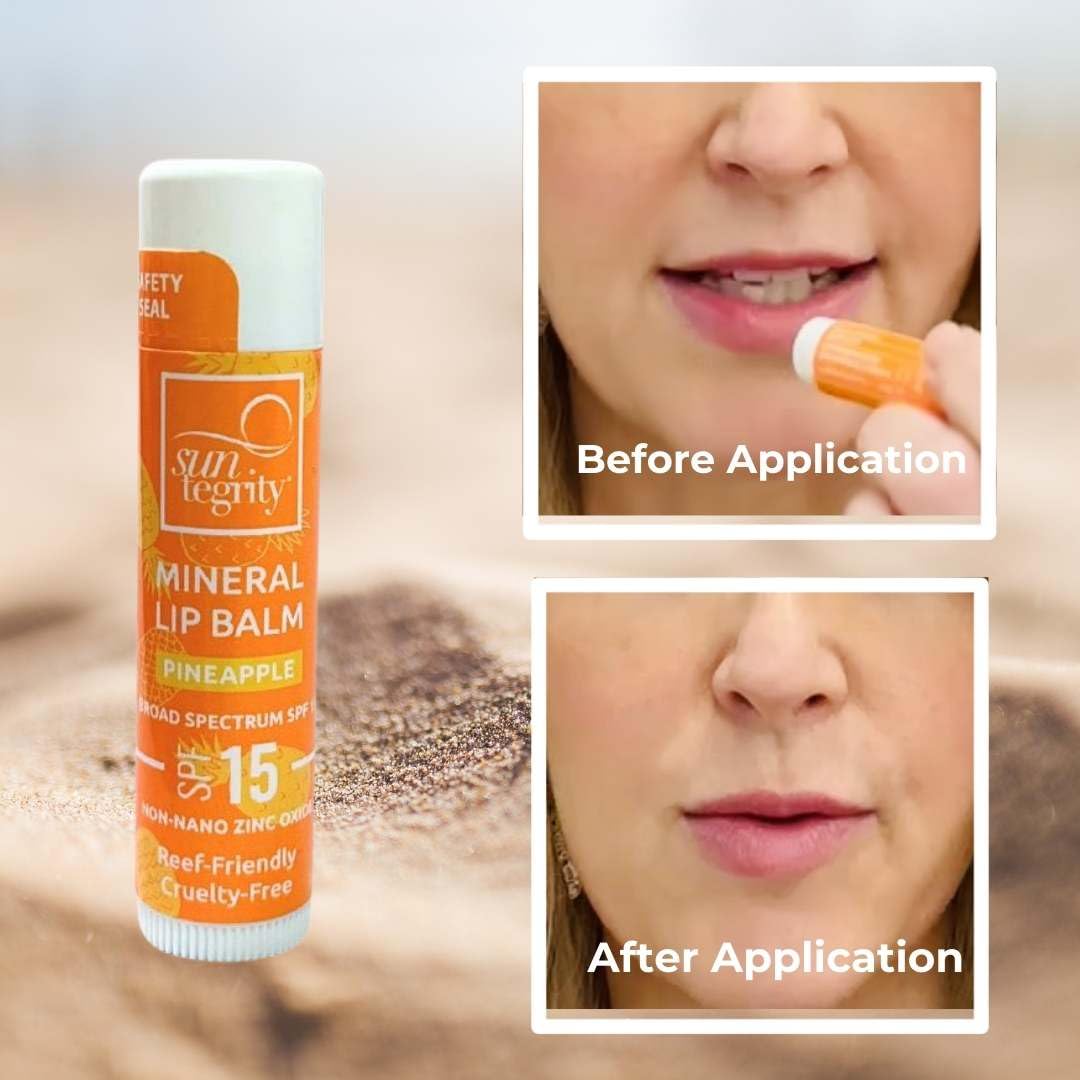 Suntegrity Mineral Lip Balm Spf 15 - Pineapple : Beauty & Personal Care