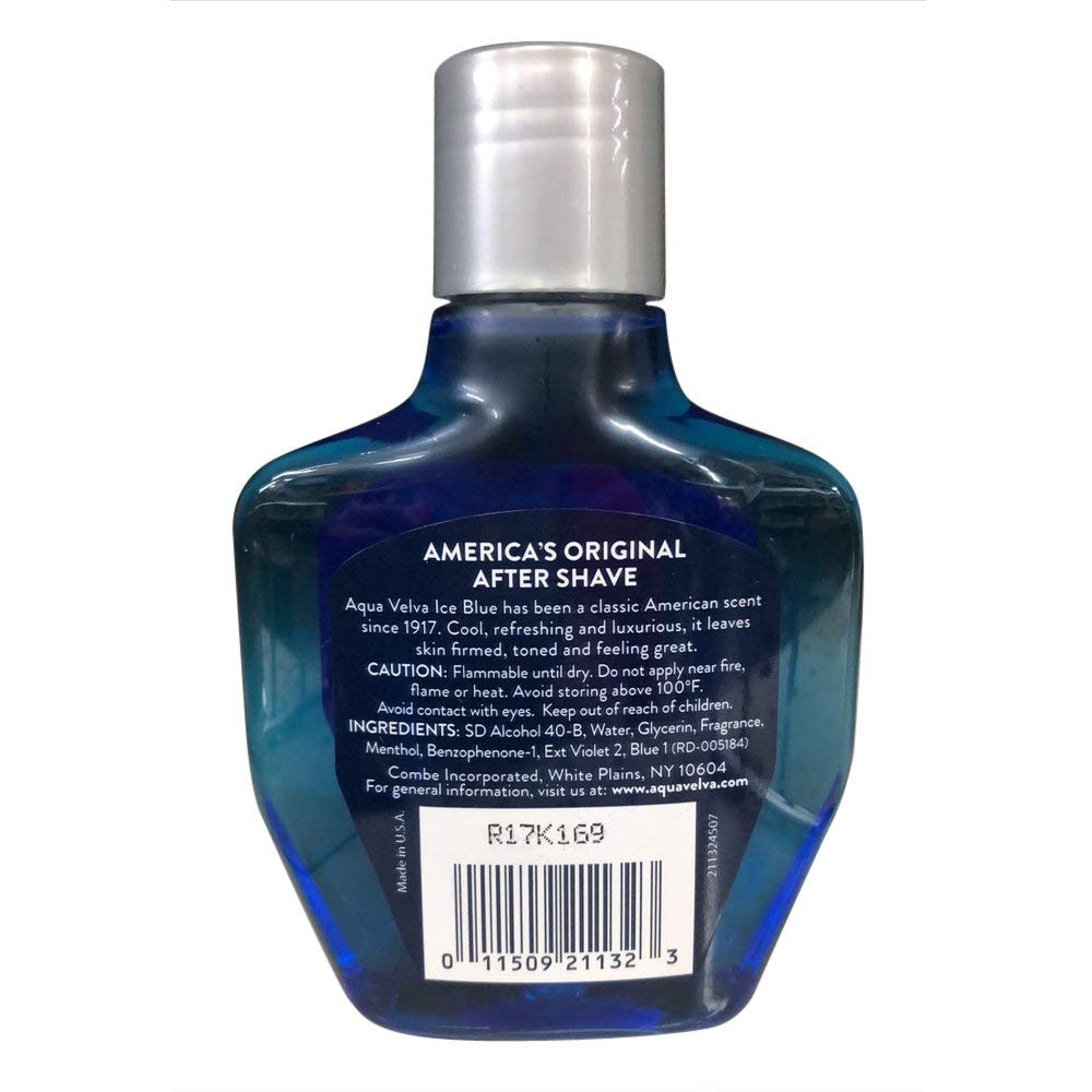 Aqua Velva Classic Ice Blue Cooling After Shave 3.5 Oz