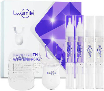 Teeth Whitening Kit With Led Light Pro Teeth Whitener Combo For Efficient Sensitive Teeth Whitening, 4 Teeth Whitening Gel Pens & 2 Mouth Trays
