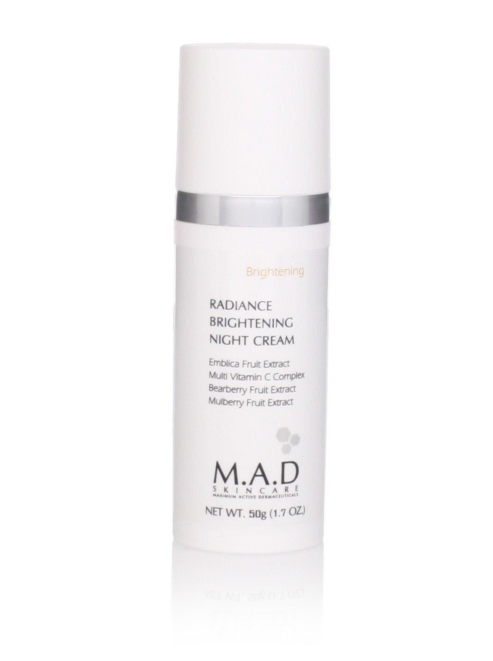M.A.D Skincare Brightening Radiance Brightening Night Cream, 50G (1.7Oz) : Beauty & Personal Care