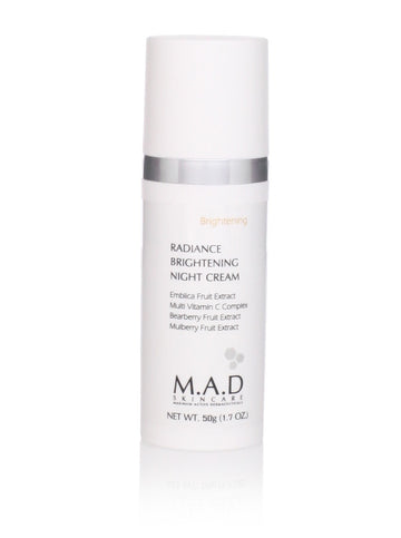 M.A.D Skincare Brightening Radiance Brightening Night Cream, 50G (1.7Oz) : Beauty & Personal Care