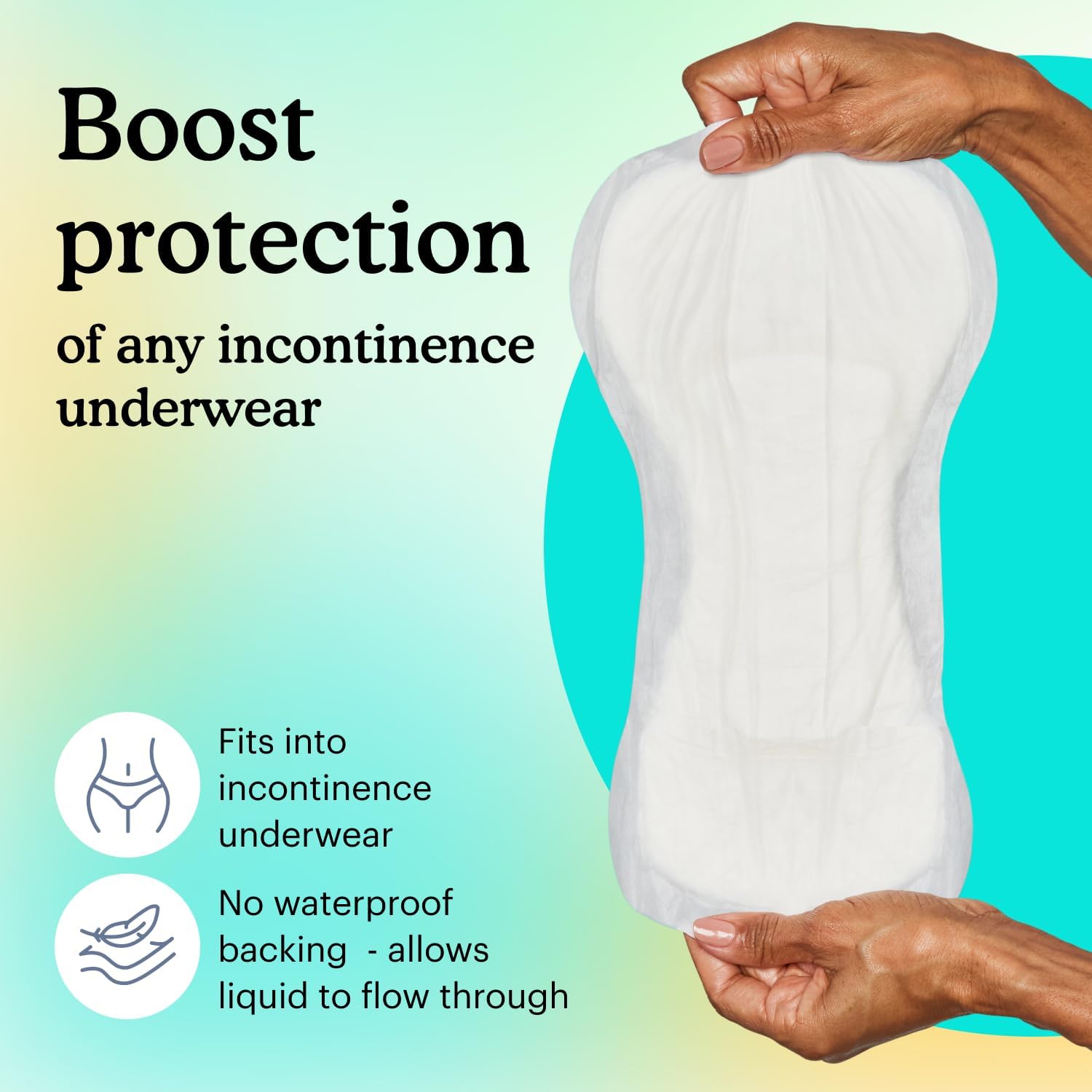 Because Premium Incontinence Boosters - Add Extra Absorbency to Adult Diapers - Super Absorbent, Soft, Contoured Fit - Unisex, 72 Packs, (8 Boxes in 1 Pallet) : Health & Household