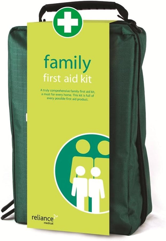 Reliance Medical Family First Aid Kit in a Durable Copenhagen Bag - Includes Bandages, Dressings, Eye Wash, Foil Blankets, Gloves, and More for Any Emergency : Amazon.co.uk: Health & Personal Care