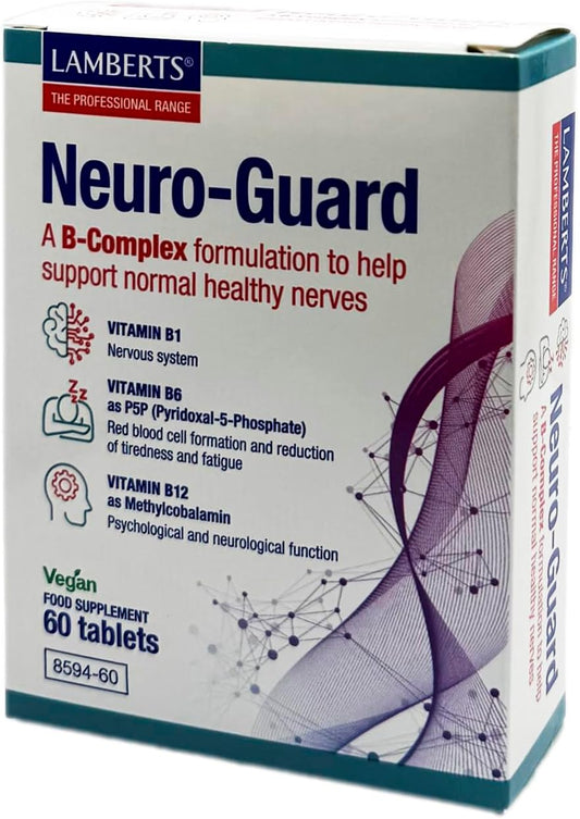 Lamberts Neuro-Guard B Complex With Active B Vitamins - 60 Tablets