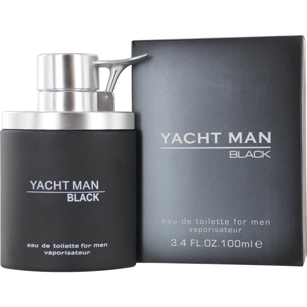 Myrurgia Yacht Man Black Eau De Toilette Spray For Men, 3.4 Ounce : Clothing, Shoes & Jewelry