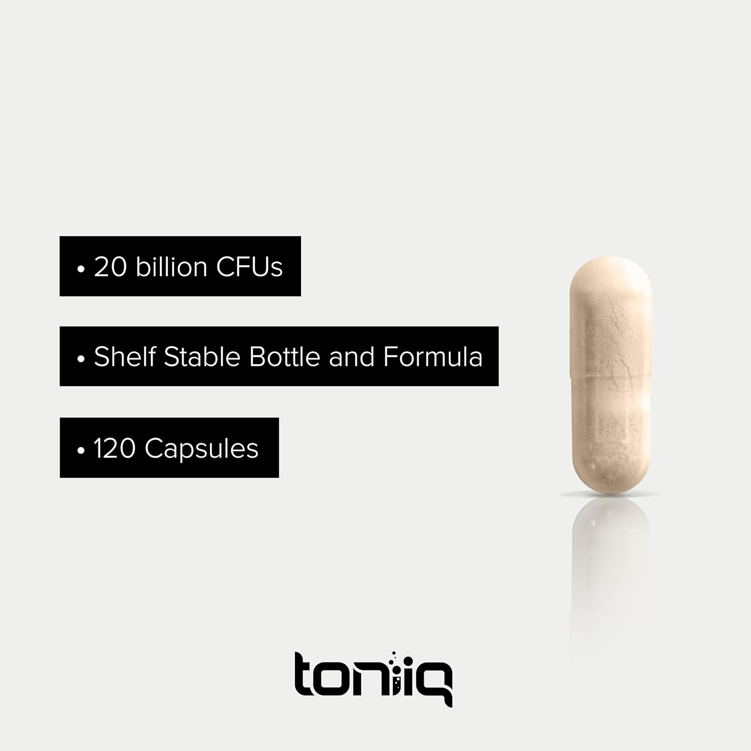 Toniiq Ultra High Potency Saccharomyces Boulardii - 20 Billion CFU Probiotics - 1000mg Per Serving - S Boulardii Probiotic -Saccharomyces Boulardii Probiotic Strain -120 Vegetarian Caps : Health & Household