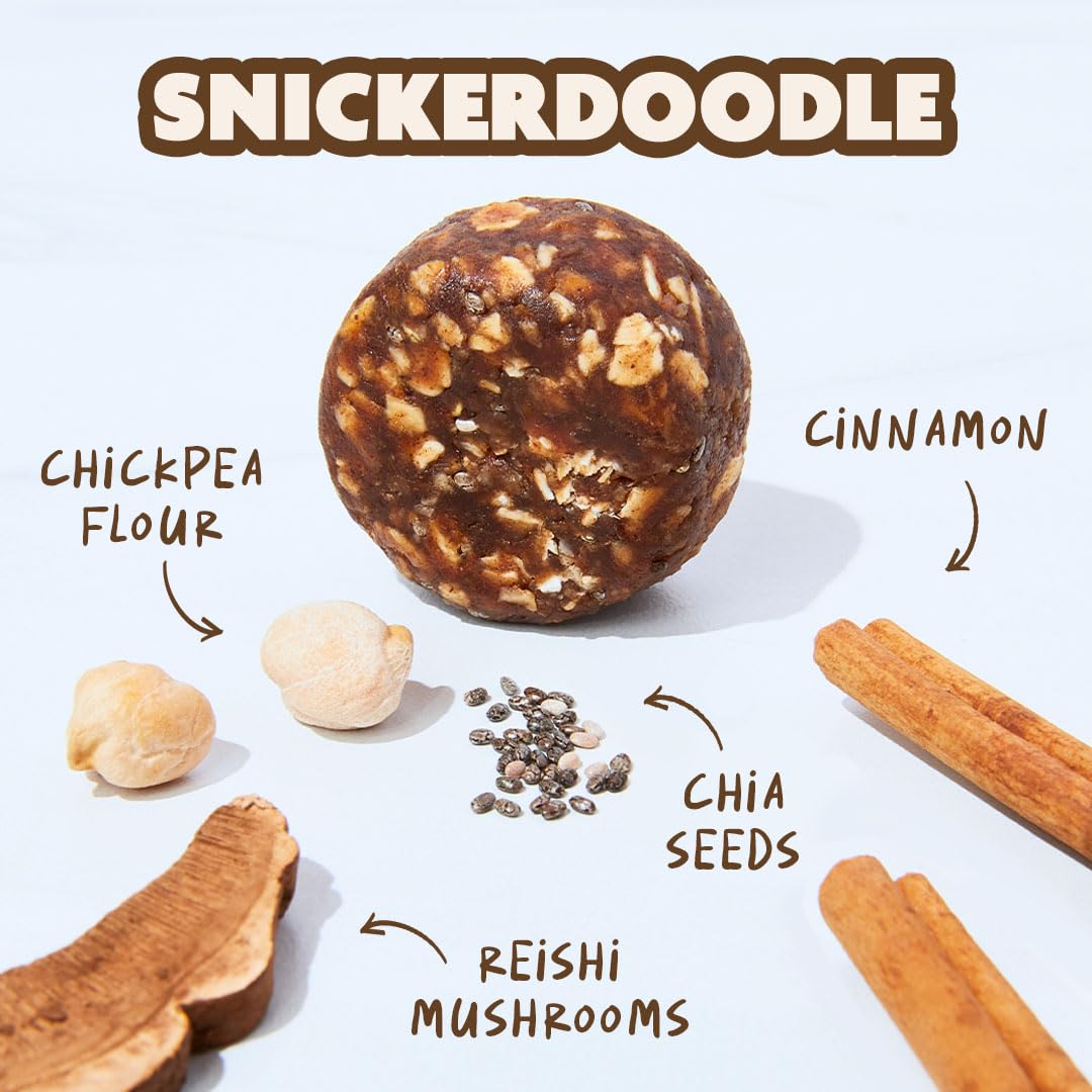 Nurture Life Mighty Bites - Snickerdoodle - Healthy Snacks for Kids & Toddlers Made with Oats Sunflower Seed Butter, Dates, Chia Seeds and Cinnamon - Plant-Based, Low-Sugar, High Fiber - 15 Pieces (Pack of 1) : Baby