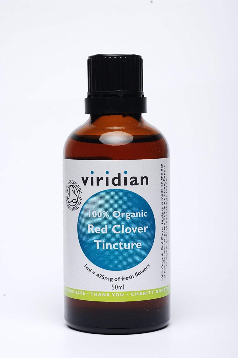 Viridian Red Clover Tincture 100% Organic, 50Ml