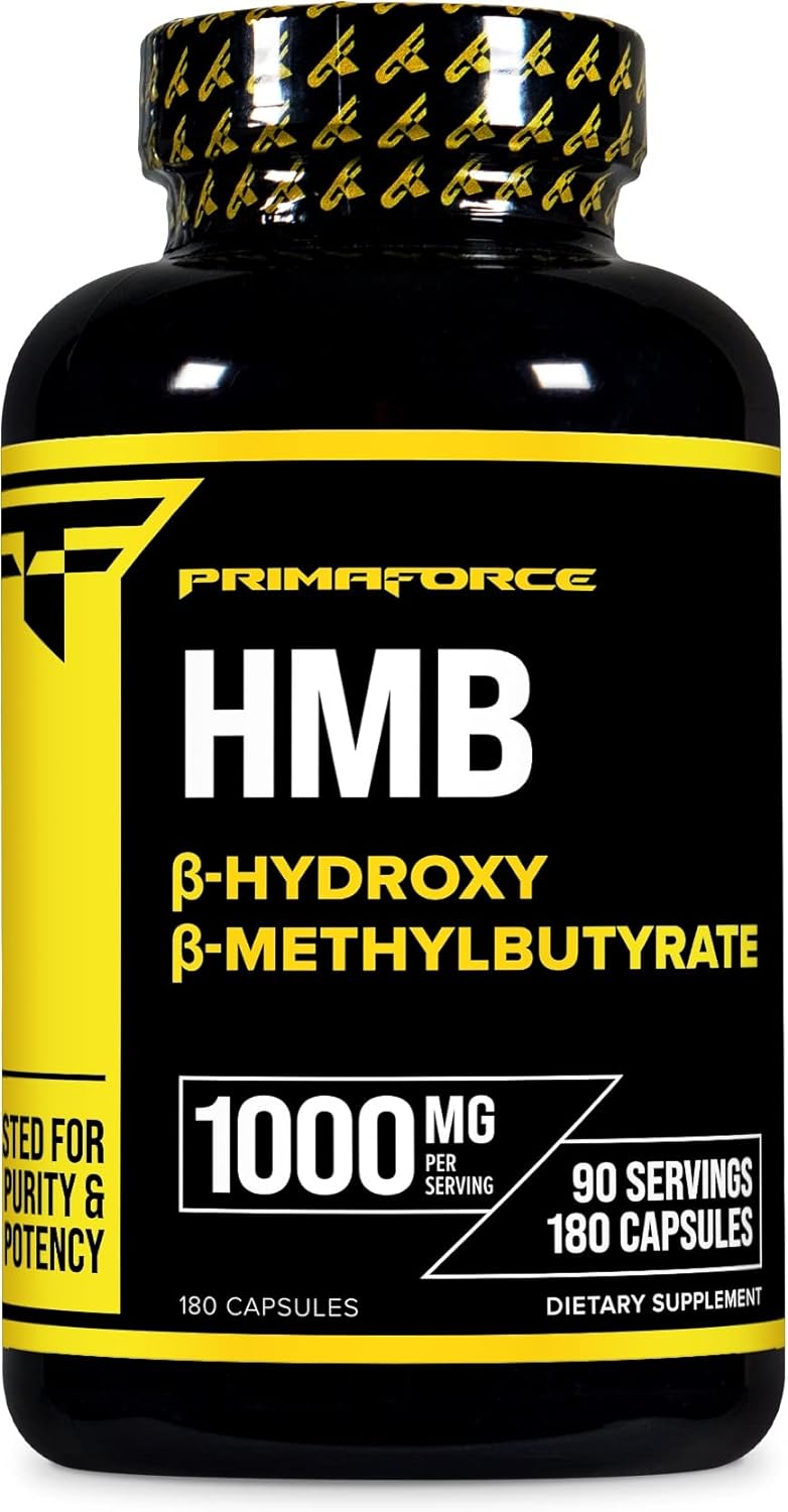 Primaforce HMB (Beta-Hydroxy Beta-Methylbutyrate) 1000mg, 180 Capsules