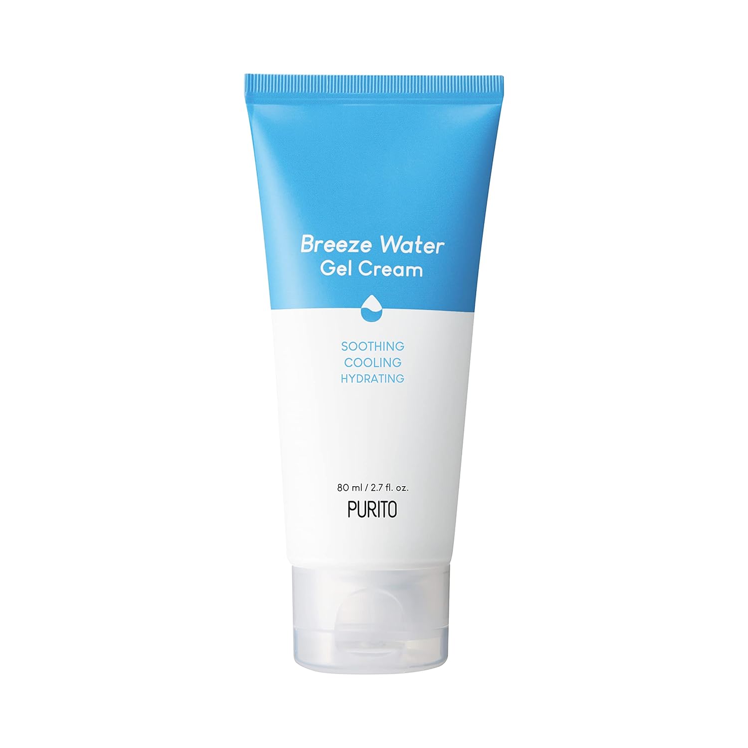 Purito Breeze Water Gel Cream 80Ml / 2.7 Fl. Oz. Vegan, Cruelty-Free, Relieving Moisturizer, Soothing, Calming, Safe Ingredients, Sensitive Skin