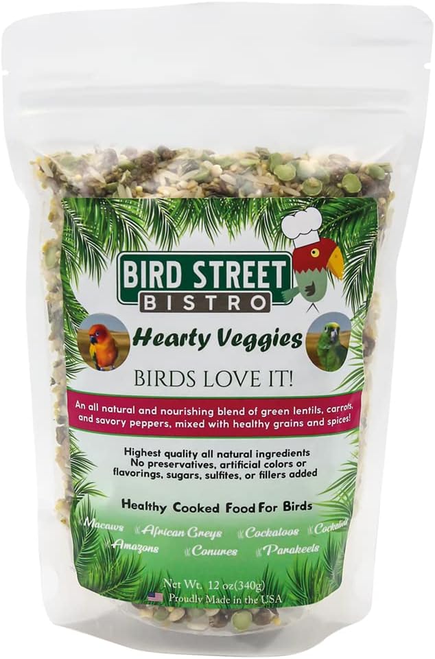 Bird Street Bistro Hearty Veggies Parrot Food - 12oz :Pet Supplies