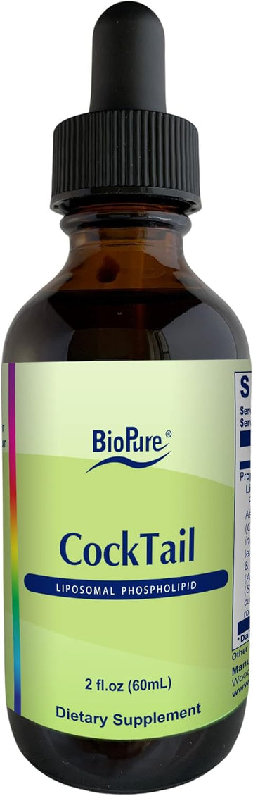 Biopure Cocktail Liposomal Herbal Blend – Potent Formulation Of Immune Supportive Tinctures With Phosphatidylcholine To Support Microbial Balance, Effective Lymphatic Circulation & More – 2 Fl. Oz