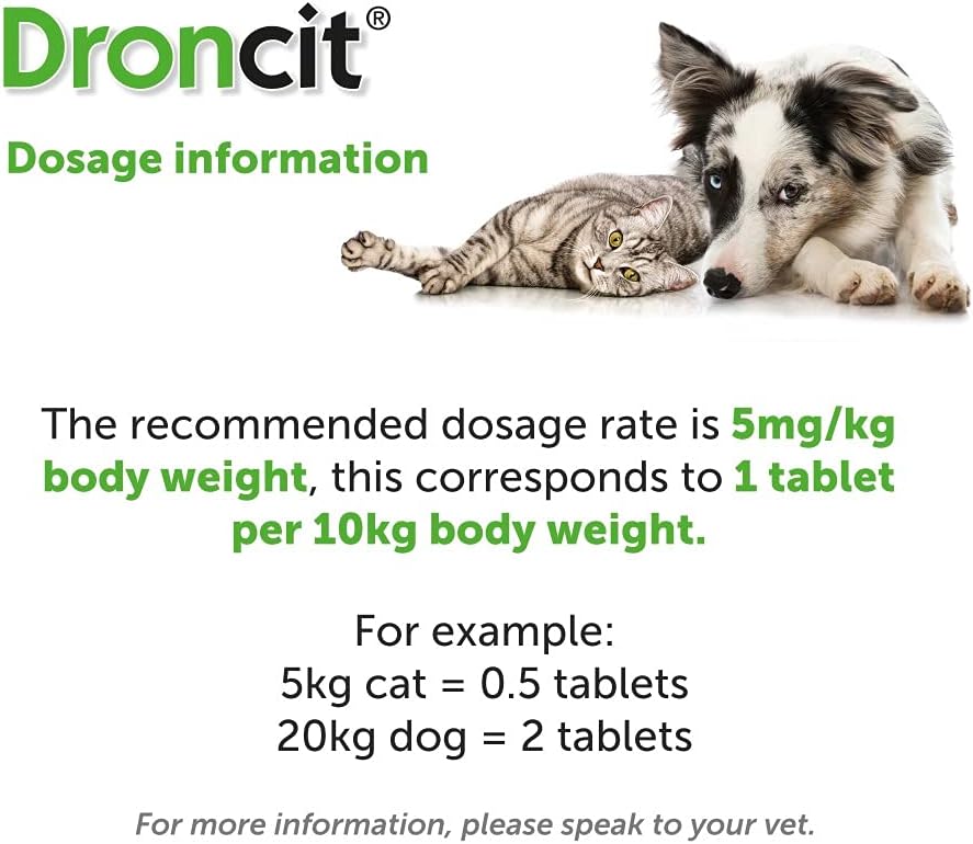 Droncit Tapeworm Tablets, Single Tablet