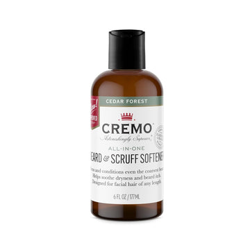 Cremo Cedar Forest Beard & Scruff Softener, Softens And Conditions Coarse Facial Hair Of All Lengths In Just 30 Seconds, 6 Fluid Ounce