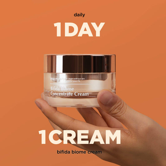 Ma:Nyo Bifida Biome Concentrate Cream Facial Moisturizing Cream With Hyaluronic Acid, Ceramide, For Women Skin Care, Natural Korean Skin Care 1.69 Fl Oz (50Ml)