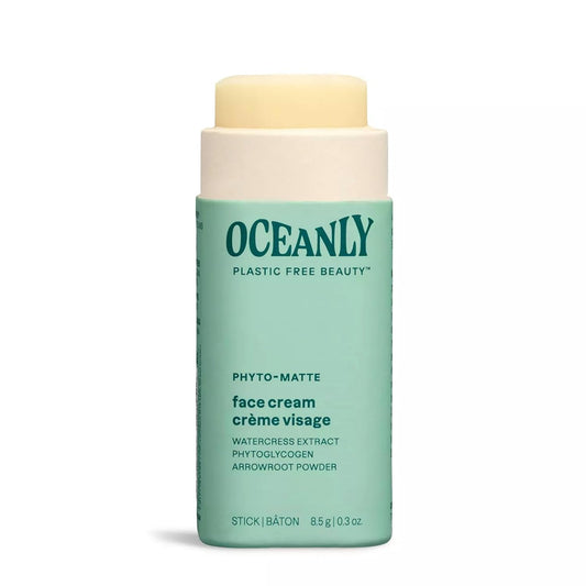 Attitude Oceanly Face Cream Stick, Ewg Verified, Plastic-Free, Plant And Mineral-Based Ingredients, Vegan And Cruelty-Free Beauty Products, Phyto Matte, Unscented, 0.3 Ounce