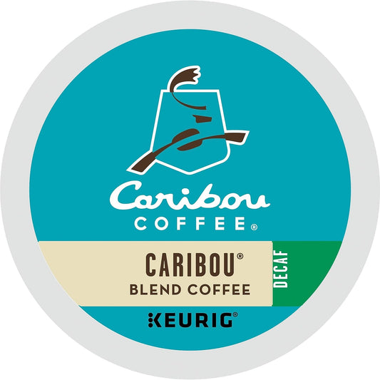 Caribou Coffee Caribou Blend Decaf Keurig Single-Serve K-Cup Pods, Medium Roast Coffee, 96 Count (4 Packs of 24) : Grocery & Gourmet Food