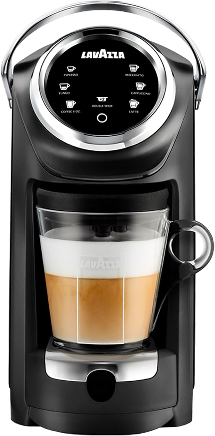 Lavazza Expert Coffee Classy Plus Single Serve All-In-One Espresso & Coffee Brewer Machine - Lb 400 - (Includes Built-In Milk Vessel/Frother)