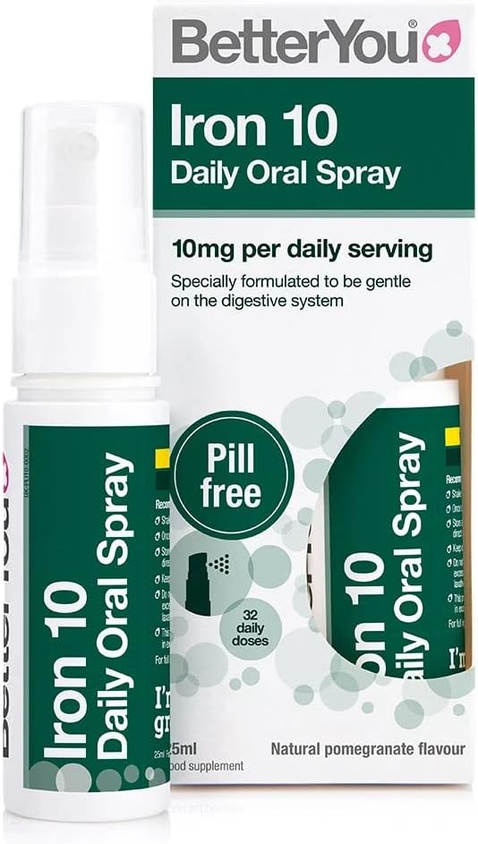 BetterYou Iron 10 - Daily Oral Spray 25ml : Amazon.co.uk: Health & Personal Care