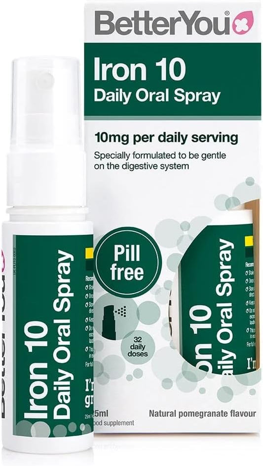 BetterYou Iron 10 - Daily Oral Spray 25ml : Amazon.co.uk: Health & Personal Care