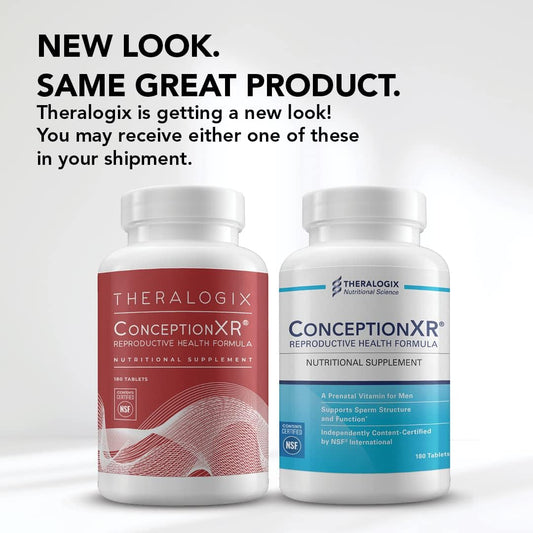 Theralogix ConceptionXR Reproductive Health Formula - Men's Preconception Vitamins for Fertility Support - Male Fertility Supplements for Sperm Health* - NSF Certified - 180 Tabs (90-Day Supply)