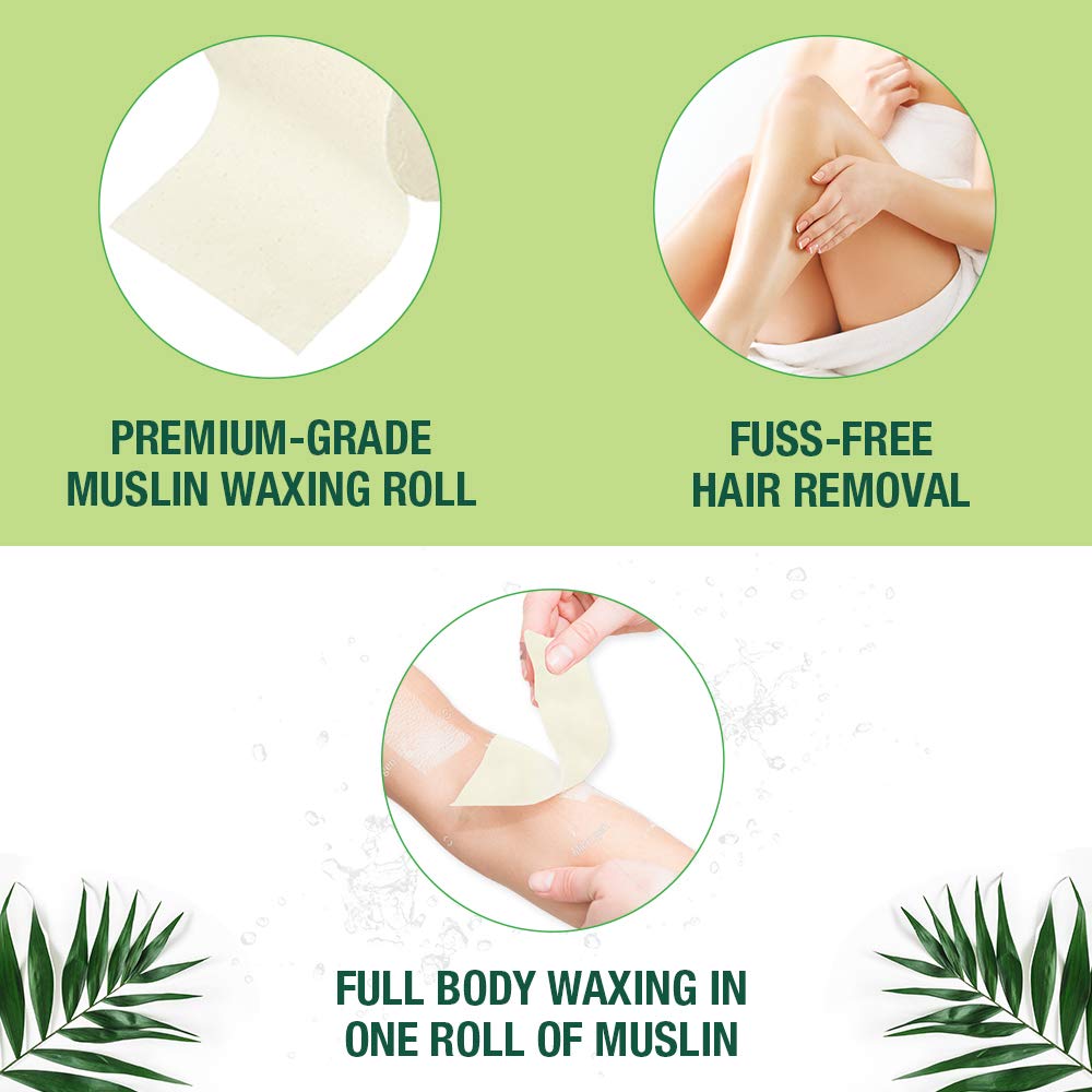 Clean + Easy Muslin Waxing Strips Large Leg 100 Count : Hair Waxing Strips : Beauty & Personal Care