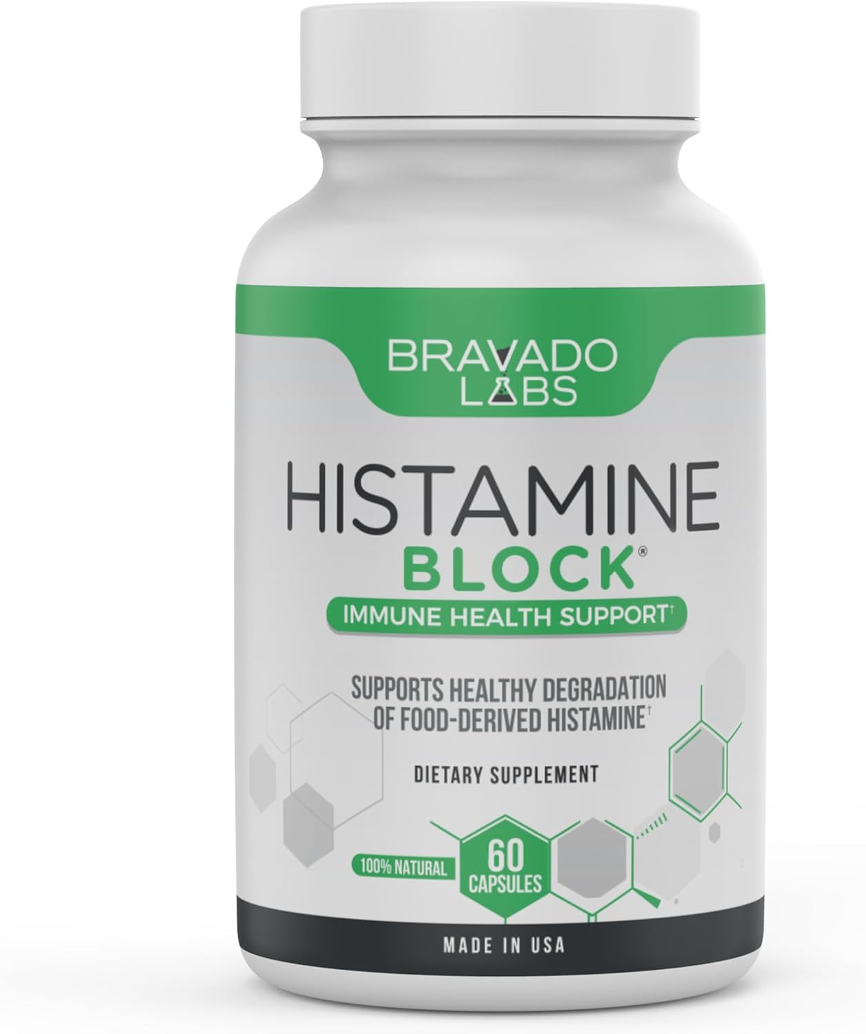 Histamine Blocker Supplements – Dao Enzyme Formula & Vitamin C – Daily Support For Histamine Intolerance & Immune Support – Dao Supplements Histamine Blocker – 60 Capsules – Made In Usa