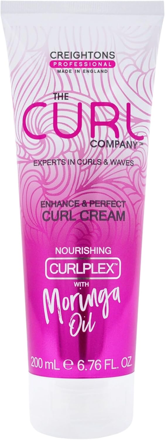 The Curl Company Enhance & Perfect Curl Cream (50Ml Travel Size Mini) - Activates & Elongates Curls, Adds Shine To Hair, Professionally Formulated With Nourishing Moringa Oil, Cruelty Free