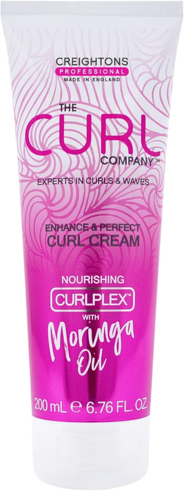 The Curl Company Enhance & Perfect Curl Cream (50Ml Travel Size Mini) - Activates & Elongates Curls, Adds Shine To Hair, Professionally Formulated With Nourishing Moringa Oil, Cruelty Free