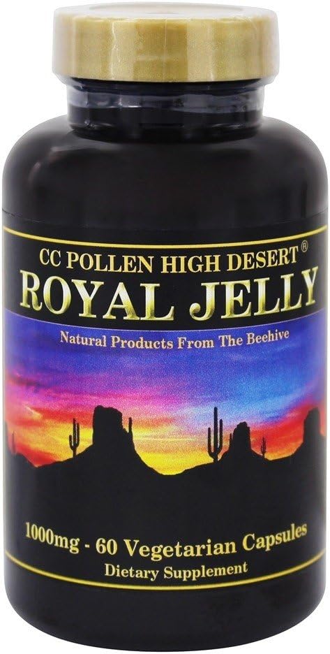 C C Pollen Royal Jelly 1000-60 Vegetarian Capsules : Health & Household