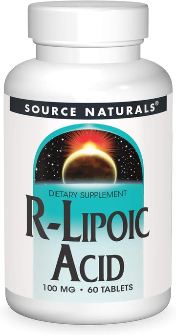 Source Naturals R-Lipoic Acid 100Mg, Key To Cellular Energy Generation, 60 Tablets