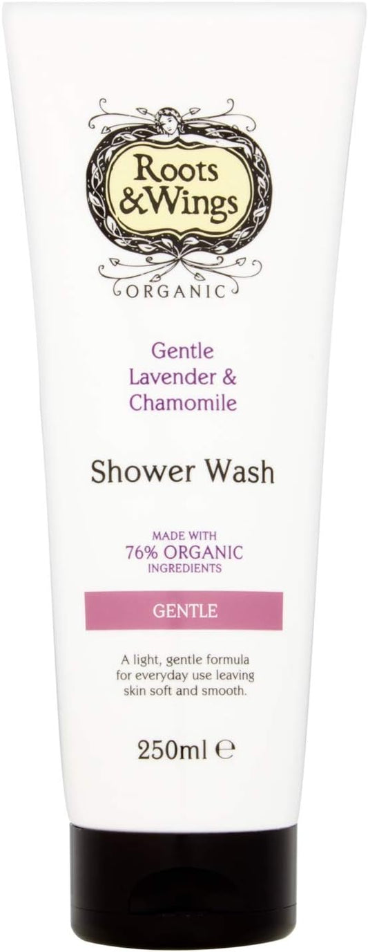 Roots & Wings Organic Gentle Lavender And Chamomile Shower Wash 250Ml
